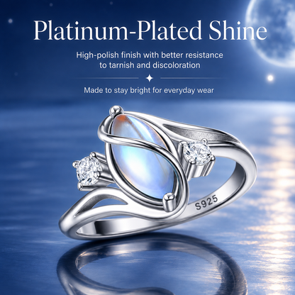 💍 Rainbow Moonstone Ring