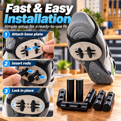 👟 Street-Ready Sole Attachment Kit – Removable Metal Shoe Hardware Set ⚡