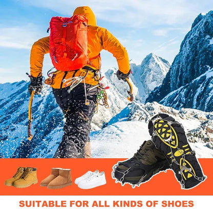 Lightweight Crampons Anti-Slip Traction Snow Grips  Ice Cleats for Shoes and Boots