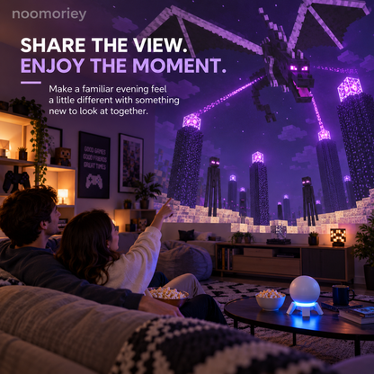 🌆Pixel Fantasy Scene Projector – Ambient Decor for Gaming Rooms
