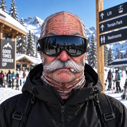 🎿 Realistic Face Balaclava – Funny Ski & Snowboard Mask for Cold Weather Adventures