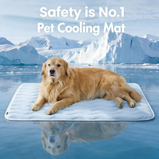🔥🐶Washable Cooling Dog Mat, ❄️Non-Slip Summer Crate Bed for Large Dogs, No Gel & No Electric