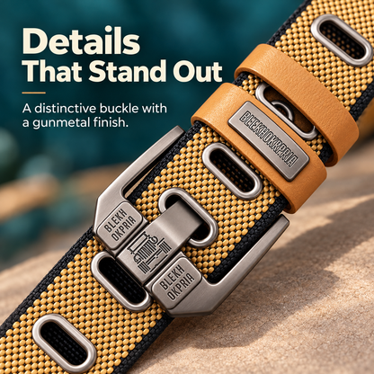Trendy Men’s Canvas Belt with Pin Buckle