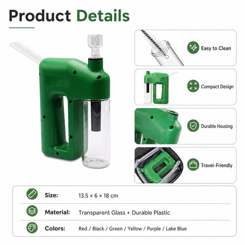 ⚡ LAST DAY 50% OFF – Portable Handheld Electric Filtration Device | Compact Glass Chamber Design with Electric-Assisted Operation & 6 Color Options ✨