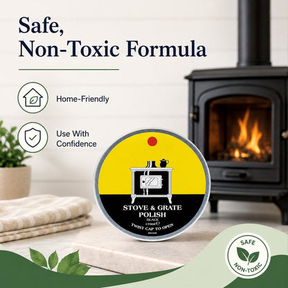 🔥Last Day 50% OFF - 🧼Black Stove & Grate Polish – Cast Iron Restorer for Wood Stoves, Fireplaces & Grates