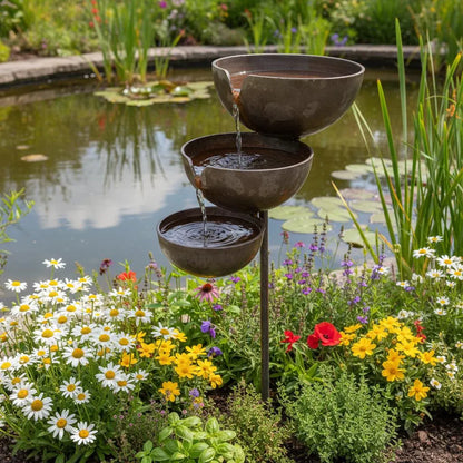 🔥Bring Life Back To Your Garden – Rain Catcher Bird Bath 🌿🐦
