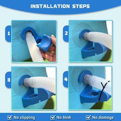 💧Upgraded Patented Pool Hose Holder for Above Ground Intex & Bestway Pipes