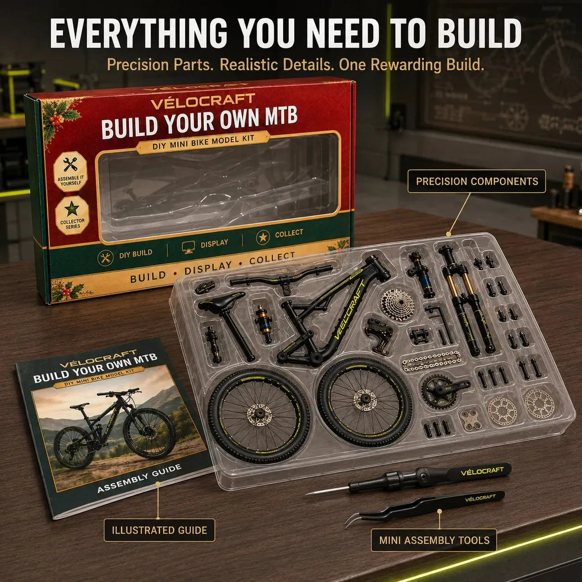 🚲 DIY Mountain Bike Model Kit | Build, Display & Collect