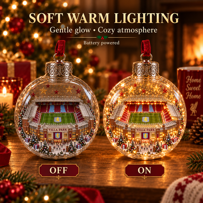 ⚽🎄 Christmas Sale: 50% OFF – Light-Up Football Stadium Ornament | 20 Styles