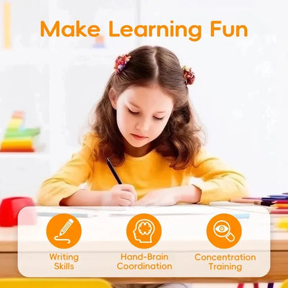 ✏️ Magic Handwriting Practice Book – Fun Reusable Groove Writing Set for Kids 🌈