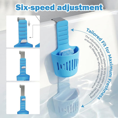 【BOGO】2-Pack Toilet Tank Tablet Holders 🚽 | Adjustable Silicone Hook