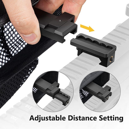 Quick-Release Heat Resistant Tactical Brass Catcher – Premium Shell Mesh Collector with Dual Picatinny Rail Mounts