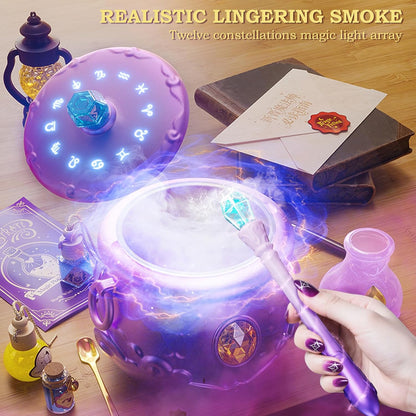 Magic Potion Making Kit for Kids – Light-Up Mist Cauldron & 16 Potion Bottles