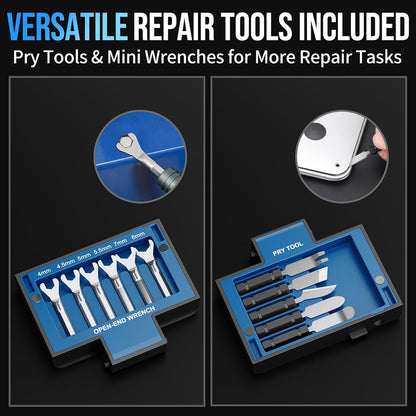 3.15" Compact Transformable Precision Tool Kit – 2-in-1 Torque Handle & Modular Electronics Repair Set