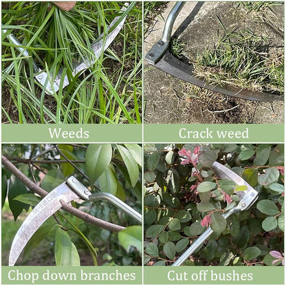 🌿 SK-5 Steel Gardening Scythe, Sharp Lightweight Weed Cutter for Farm Yard Plant Trimming