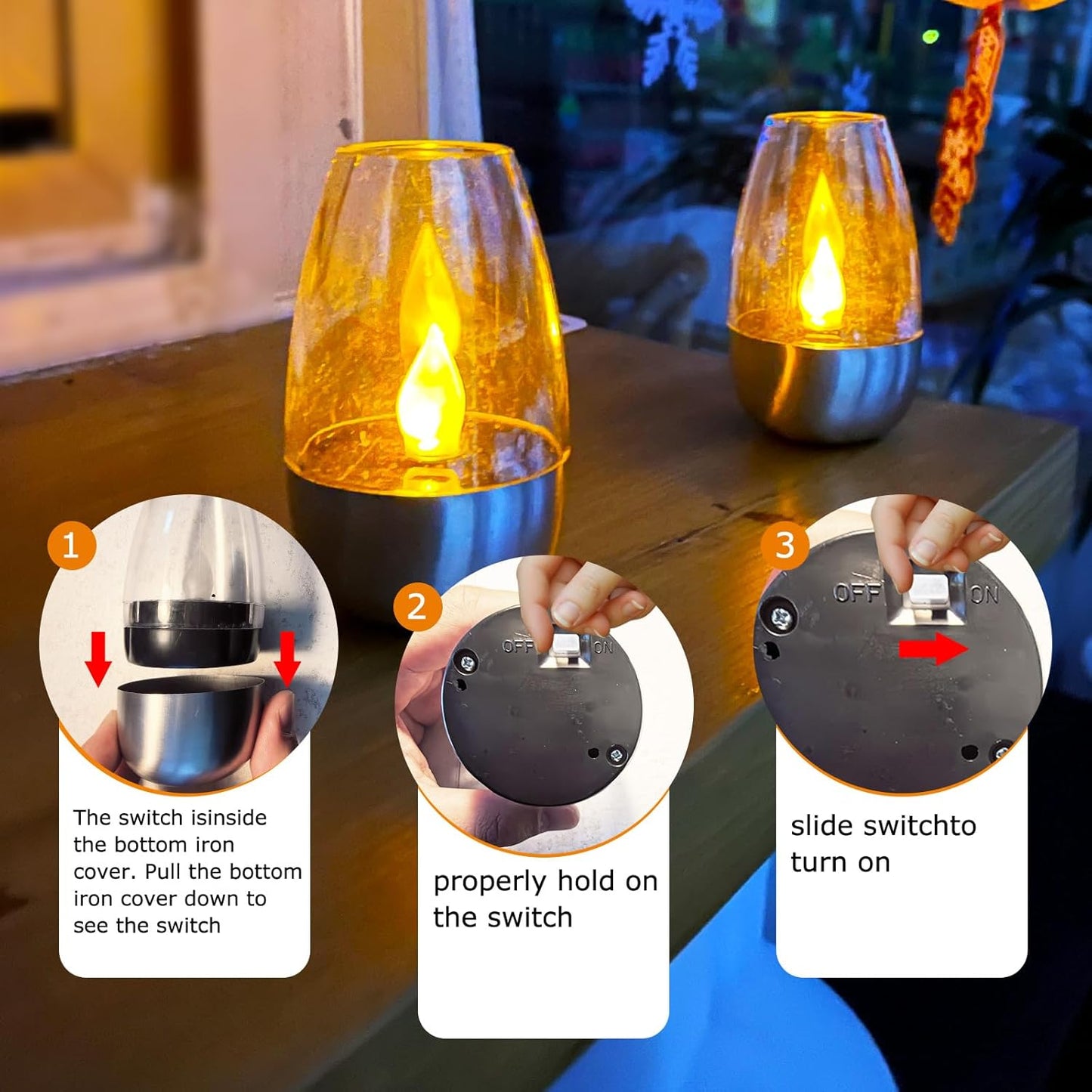 Flickering Solar Tea Lights Waterproof Outdoor - Flameless LED Candle Lights for Garden, Patio & Lantern Decor