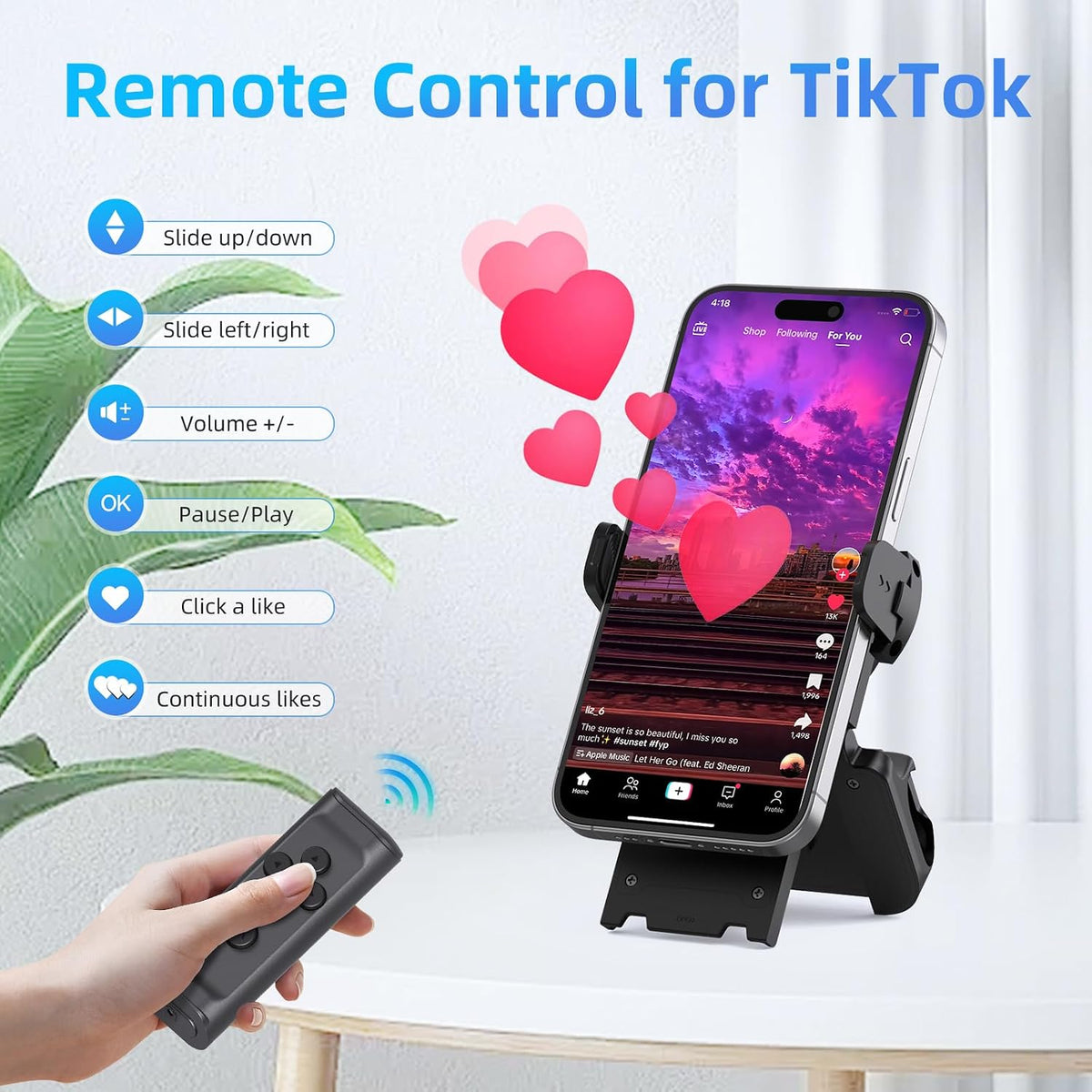 Smart Wireless Bluetooth Ring Remote Control