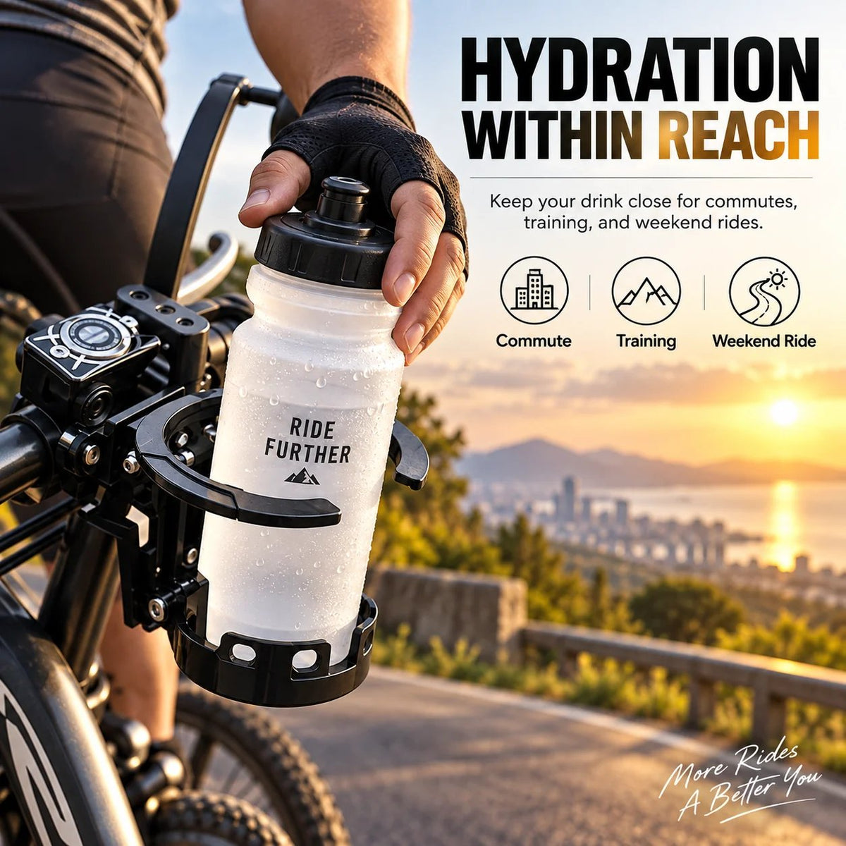✨ Fold It Away When Empty! 🚲 The Ultimate 2-in-1 Space-Saving Bike Bottle Cage 💧