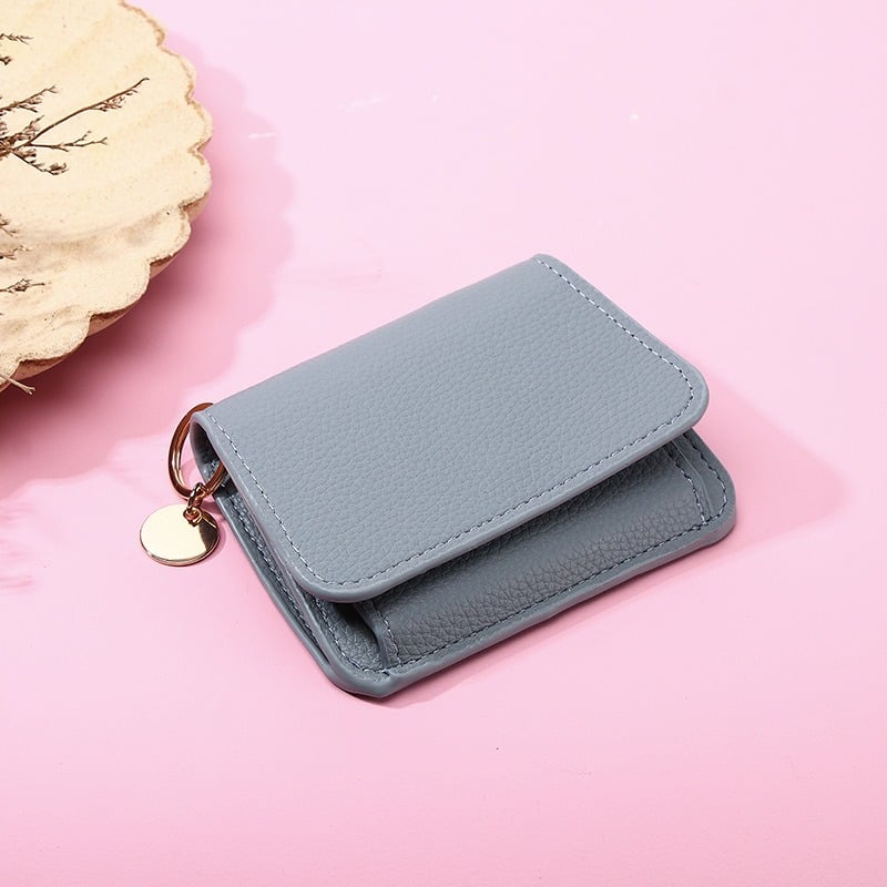 💖Hot 49% OFF🌹RFID Short Wallets for Women – Fashionable Card Holder with Key Ring & Coin Purse