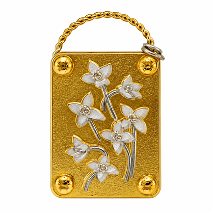 🌸 Mini Brass Flower Press – Pocket-Sized Botanical Keepsakes