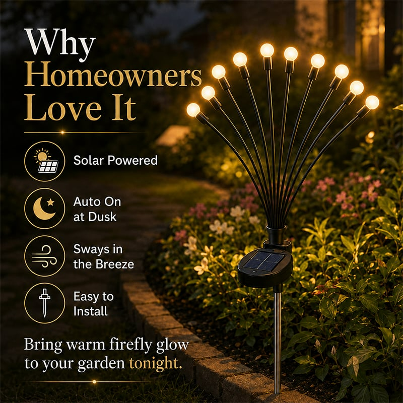 Solar Firefly Garden Stake Lights