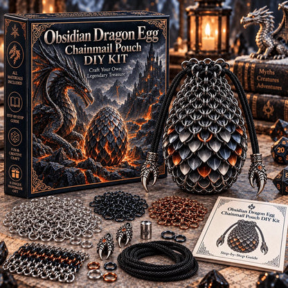 Dragon Egg Chainmail Pouch DIY Kit – 8 Fantasy Styles