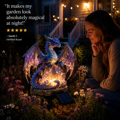 🐉 Amethyst Crystal Dragon✨️Solar Dragon Crystal Garden Light