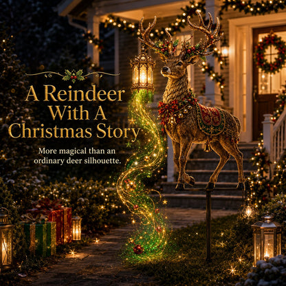 🔥Hot Sale 40% OFF🎄Light-Up Reindeer Christmas Yard Stake