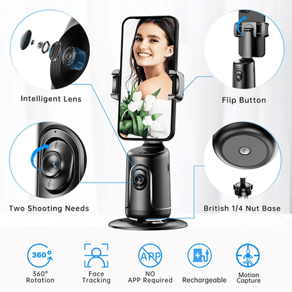 Smart AI Facial Recognition Phone Tripod🤳