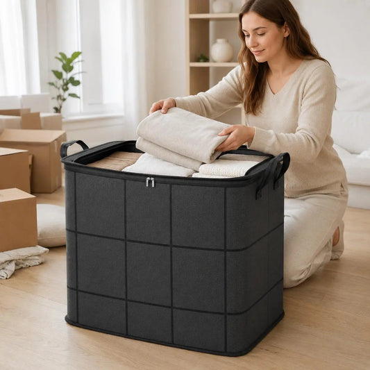 💥49% OFF Factory Clearance –📦Foldable Storage Tote – Waterproof, Dustproof, Big & Portable 🌟