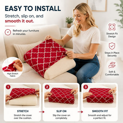 🛋️ Waterproof Outdoor Patio Sofa Cushion Covers 🔥