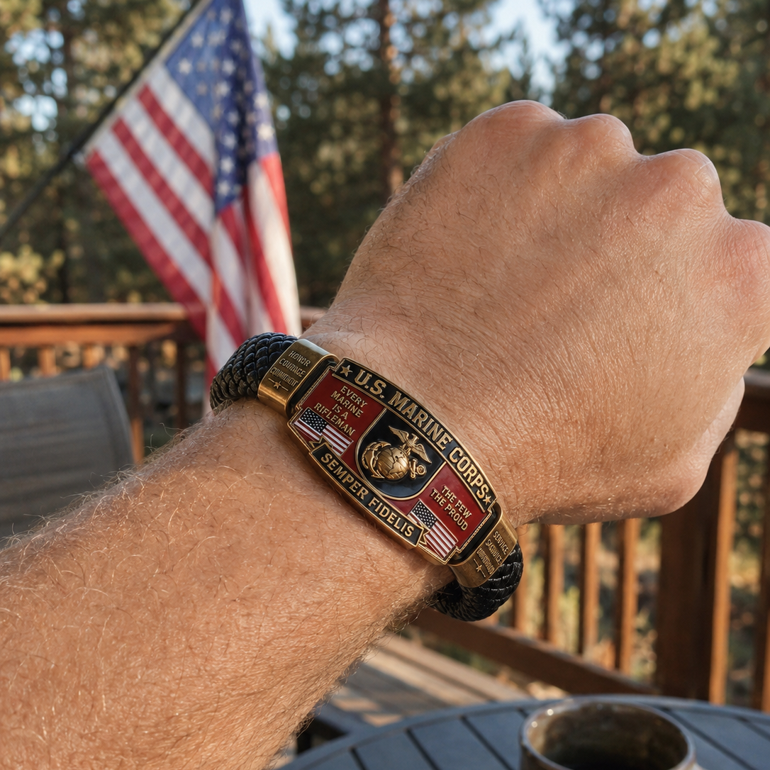 🎖️U.S. Marine Corps Semper Fi Tribute Bracelet