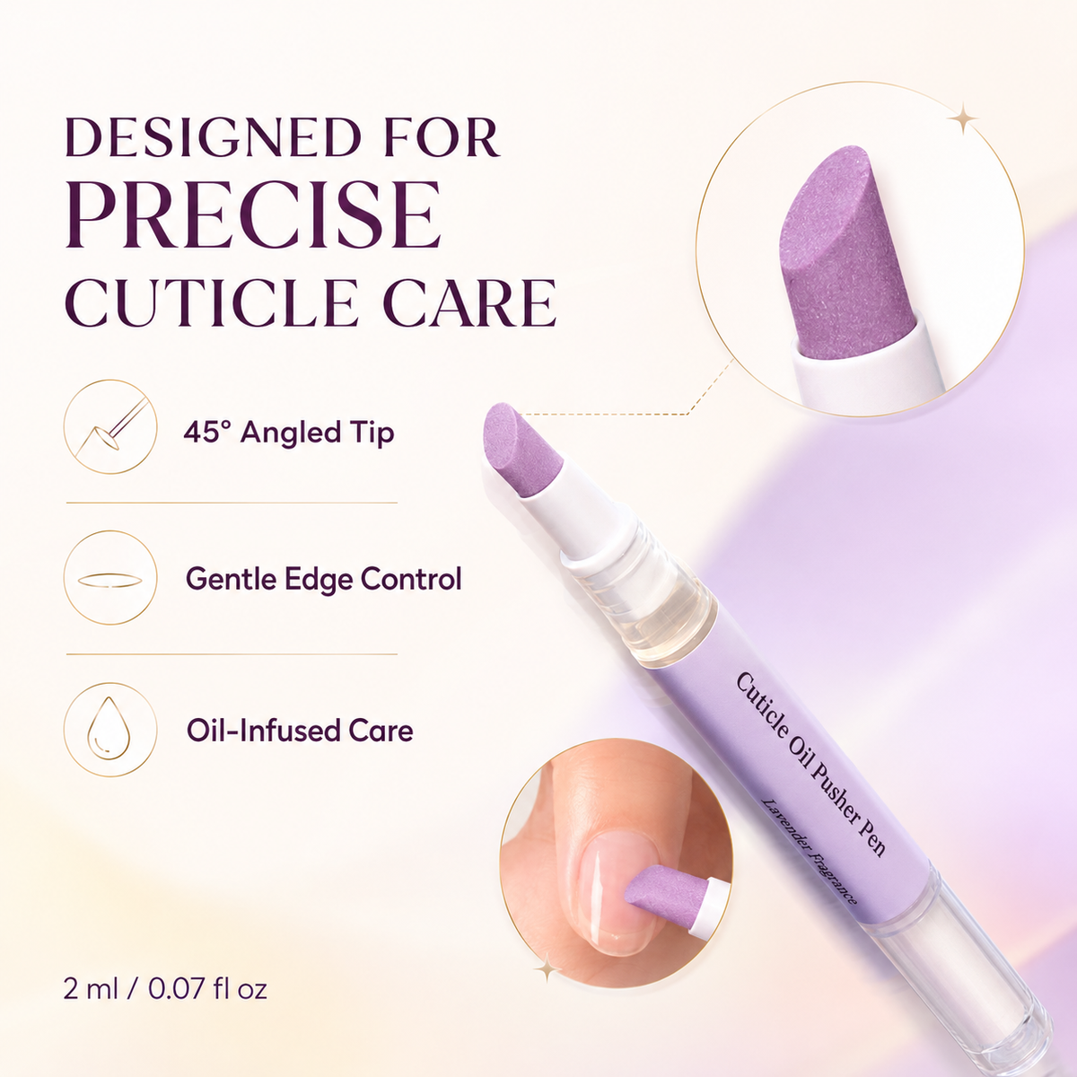🔥Limited Time 49% OFF | Cuticle Remover Pen Set with Cuticle Oil, Portable Cuticle Softener for Home DIY & Professional Nail Salon Manicure