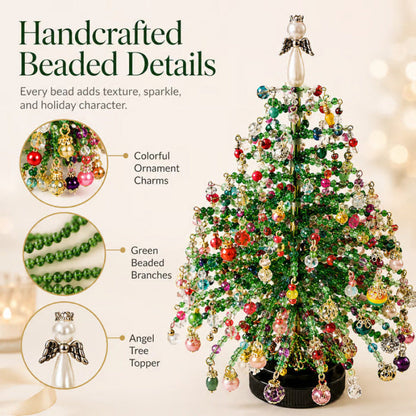 🎄✨ DIY Beaded Christmas Tree Kit – 🎅Create Your Own Sparkling Holiday Decoration