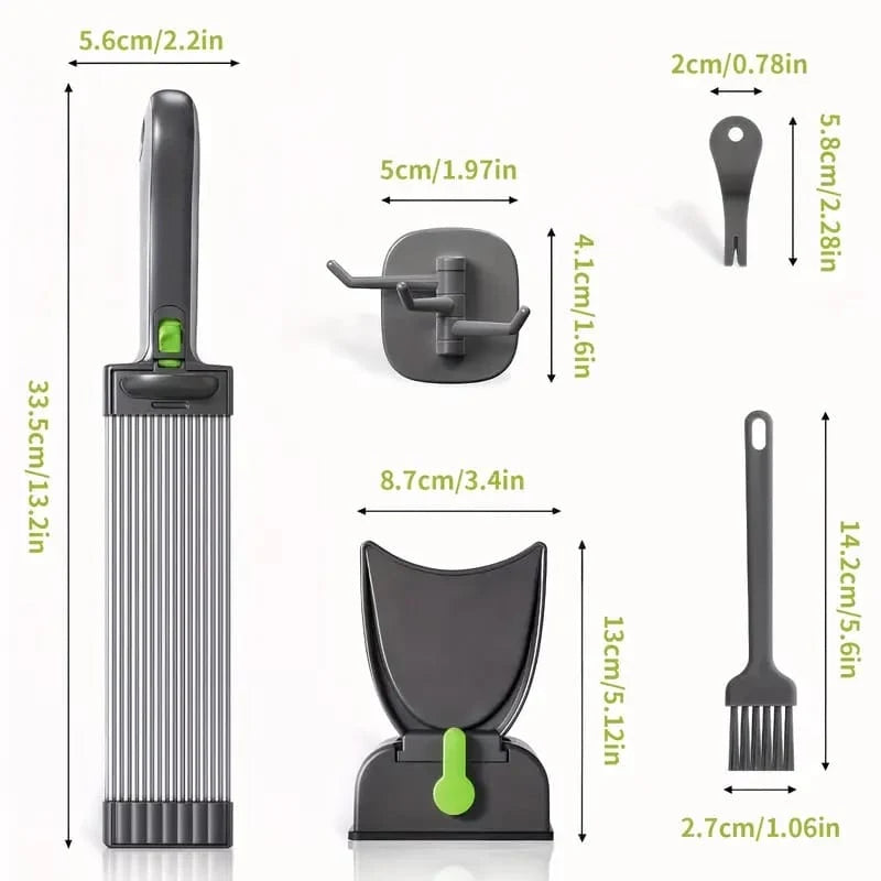 Manual Meat Slicer and Knife Sharpener Set for Home Cooking and BBQ