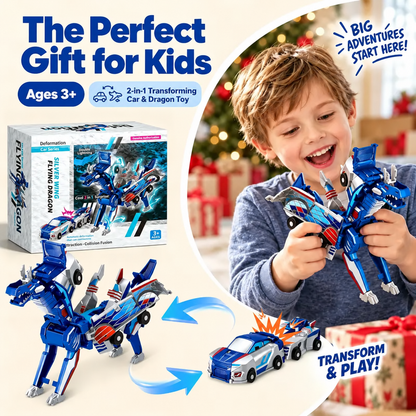 🎄 Christmas Magic! 🚗 Transforming Car Toys | Dino, Dragon & Reindeer 🦖🦌