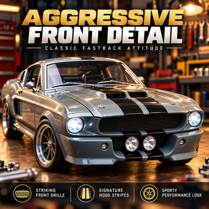🔥LAST DAY 49%🏎️ 1967-Inspired GT500 Fastback DIY Model Car Kit – Build & Display