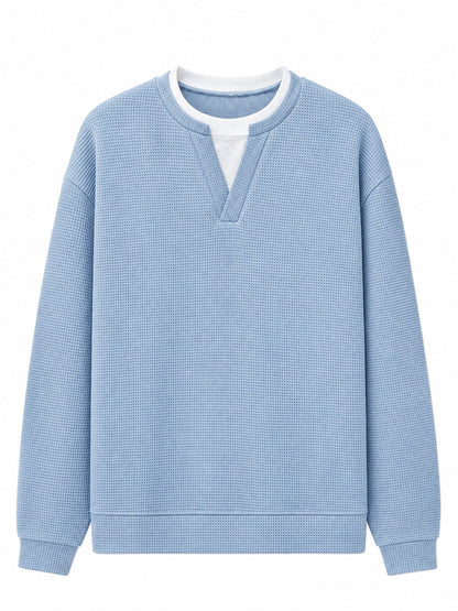 Layered Comfort Waffle Tee