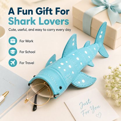 ✨Cute Shark Wide-Mouth Glasses Case