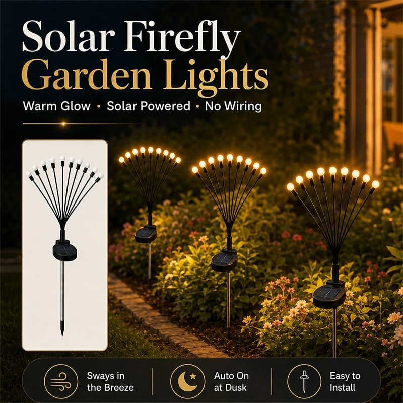 Solar Firefly Garden Stake Lights