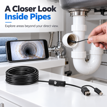 Woyuosn High-Resolution Waterproof Endoscope Camera