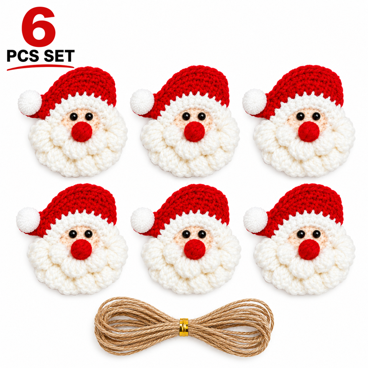 🎅 100% Handmade Crochet Santa Ornament (Sarah Wilson Handmade) - The Best Christmas Gift