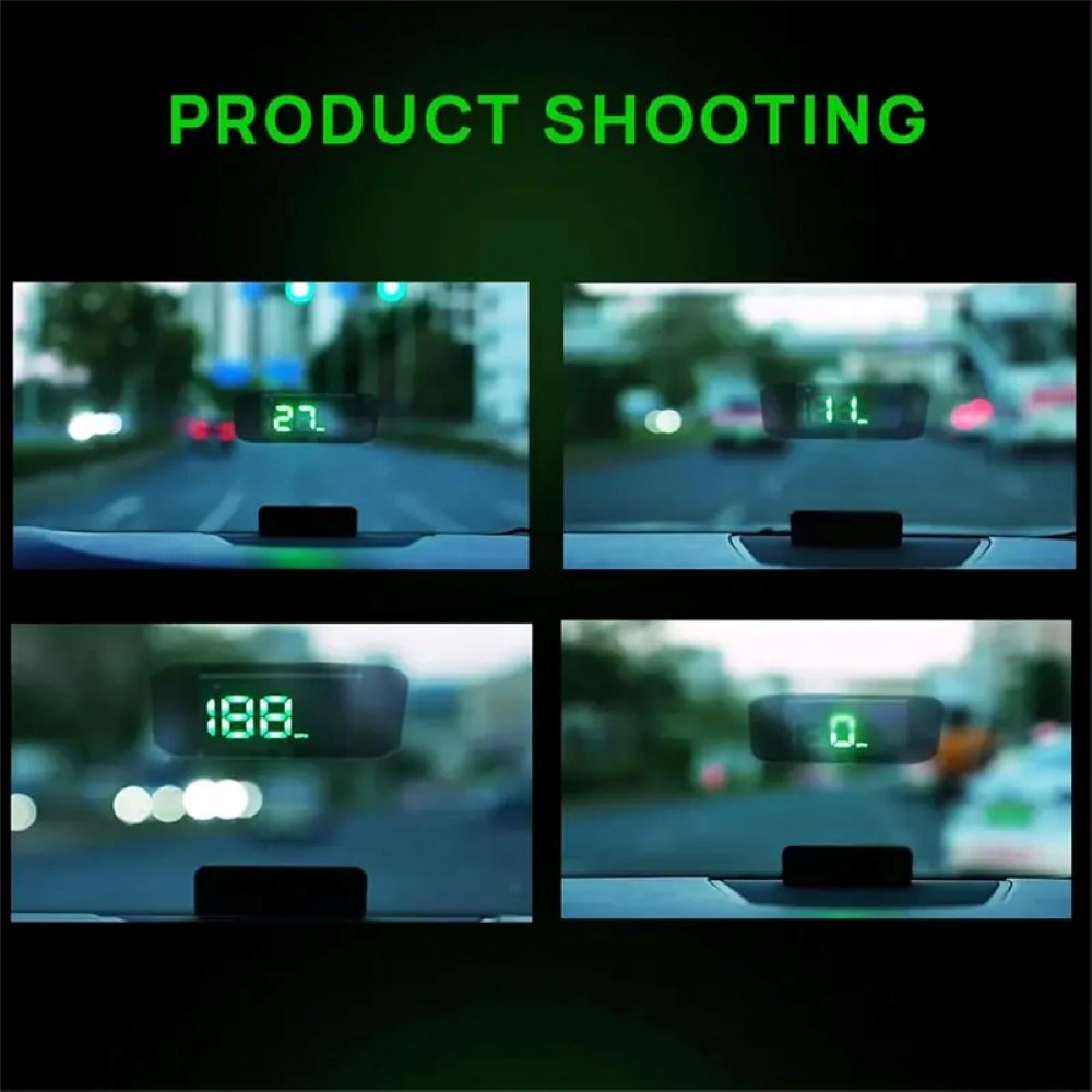 GPS Head-Up Display for Cars – Digital MPH Speedometer with HUD Projection