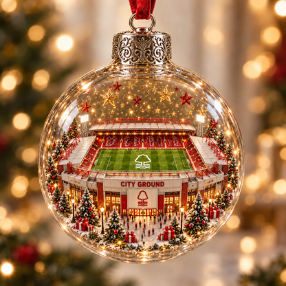 ⚽🎄 Christmas Sale: 50% OFF – Light-Up Football Stadium Ornament | 20 Styles