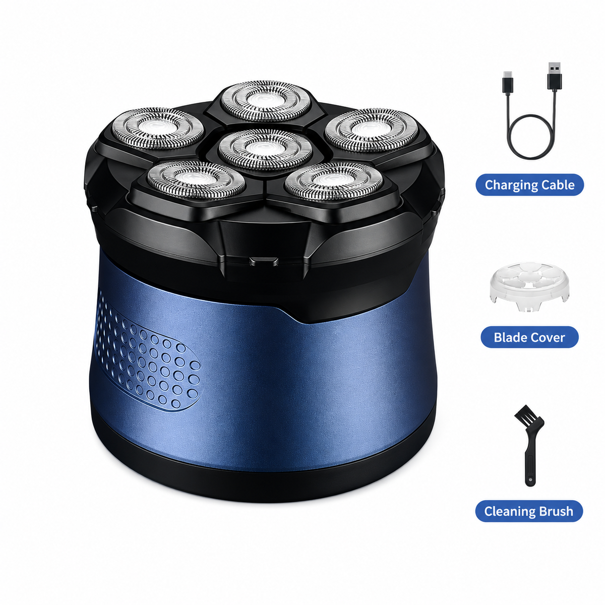 Free Shipping🔥 7D Electric Head Shaver for Men | Wet & Dry Rotary Razor