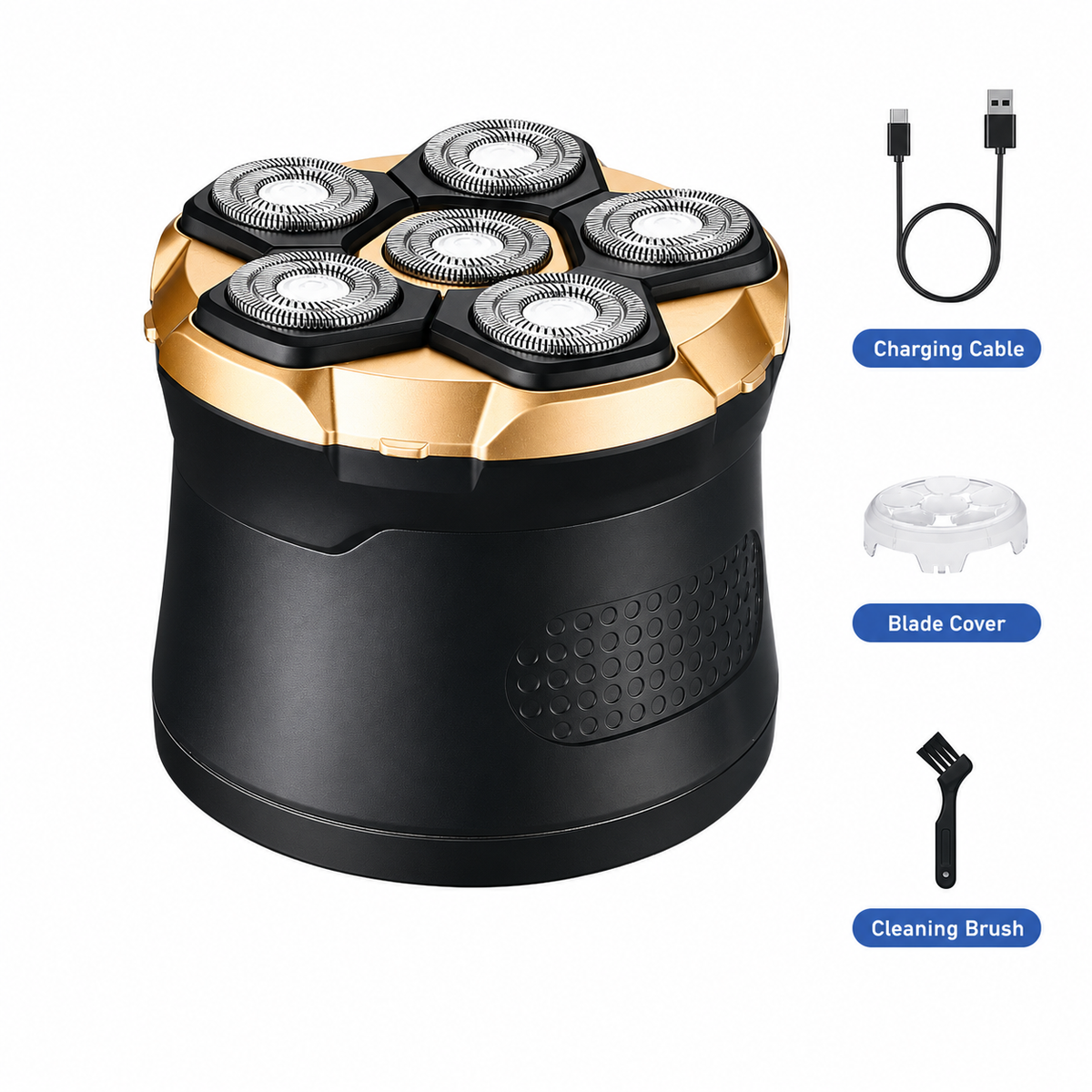Free Shipping🔥 7D Electric Head Shaver for Men | Wet & Dry Rotary Razor
