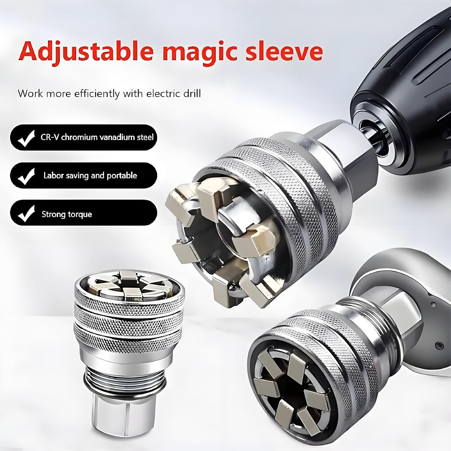 🔧Multi-Function Universal Socket Wrench Tool - Universal Maintenance Tool