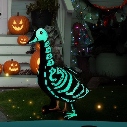 🎃🦆 The Coolest Porch Goose On The Block This Halloween!