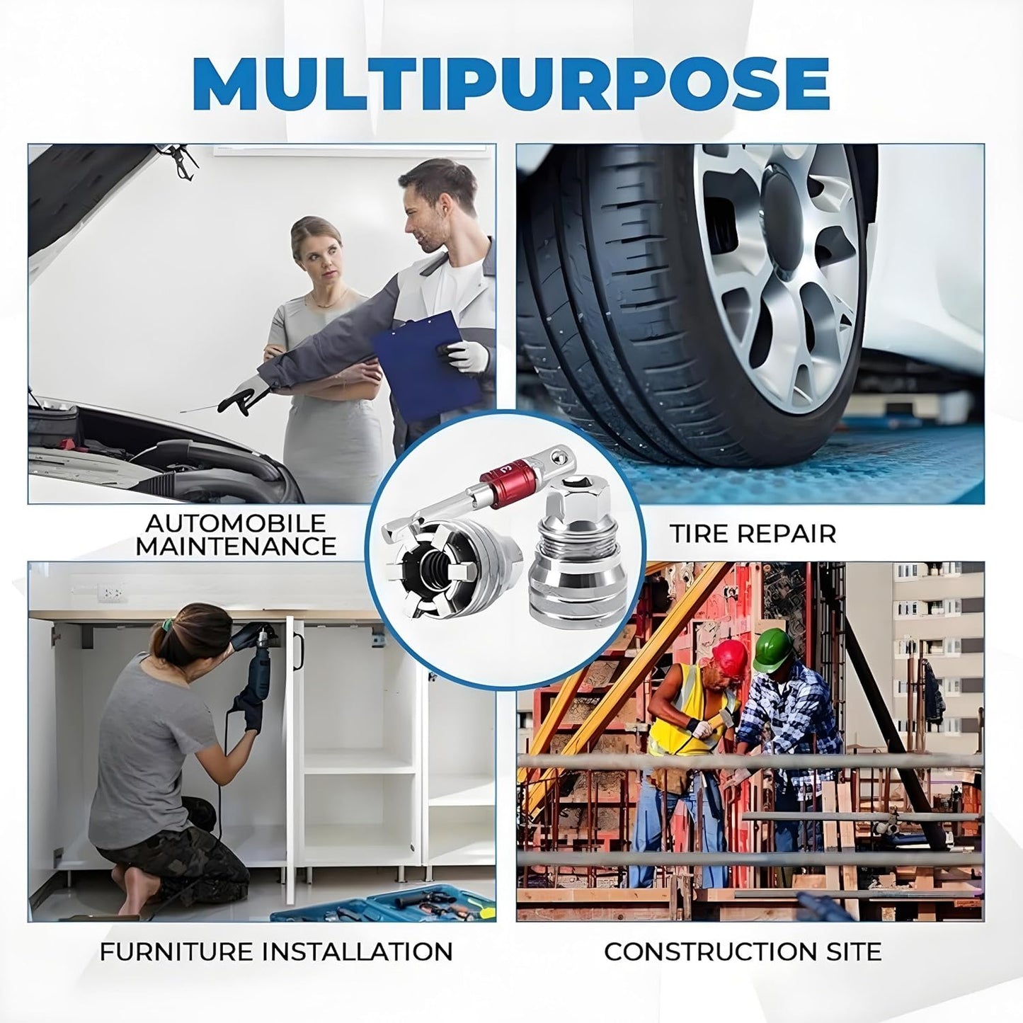 🔧Multi-Function Universal Socket Wrench Tool - Universal Maintenance Tool