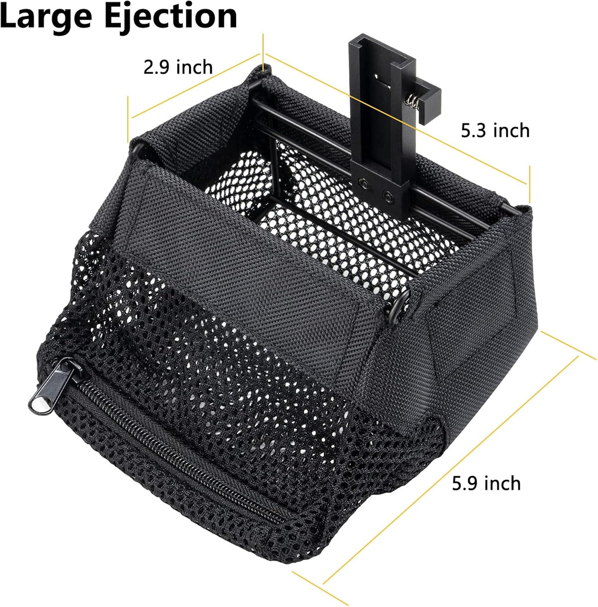 Quick-Release Heat Resistant Tactical Brass Catcher – Premium Shell Mesh Collector with Dual Picatinny Rail Mounts